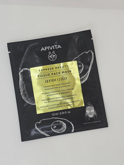 Apivita Set 3 Maschere in tessuto per il viso - Mediterranean beauty food