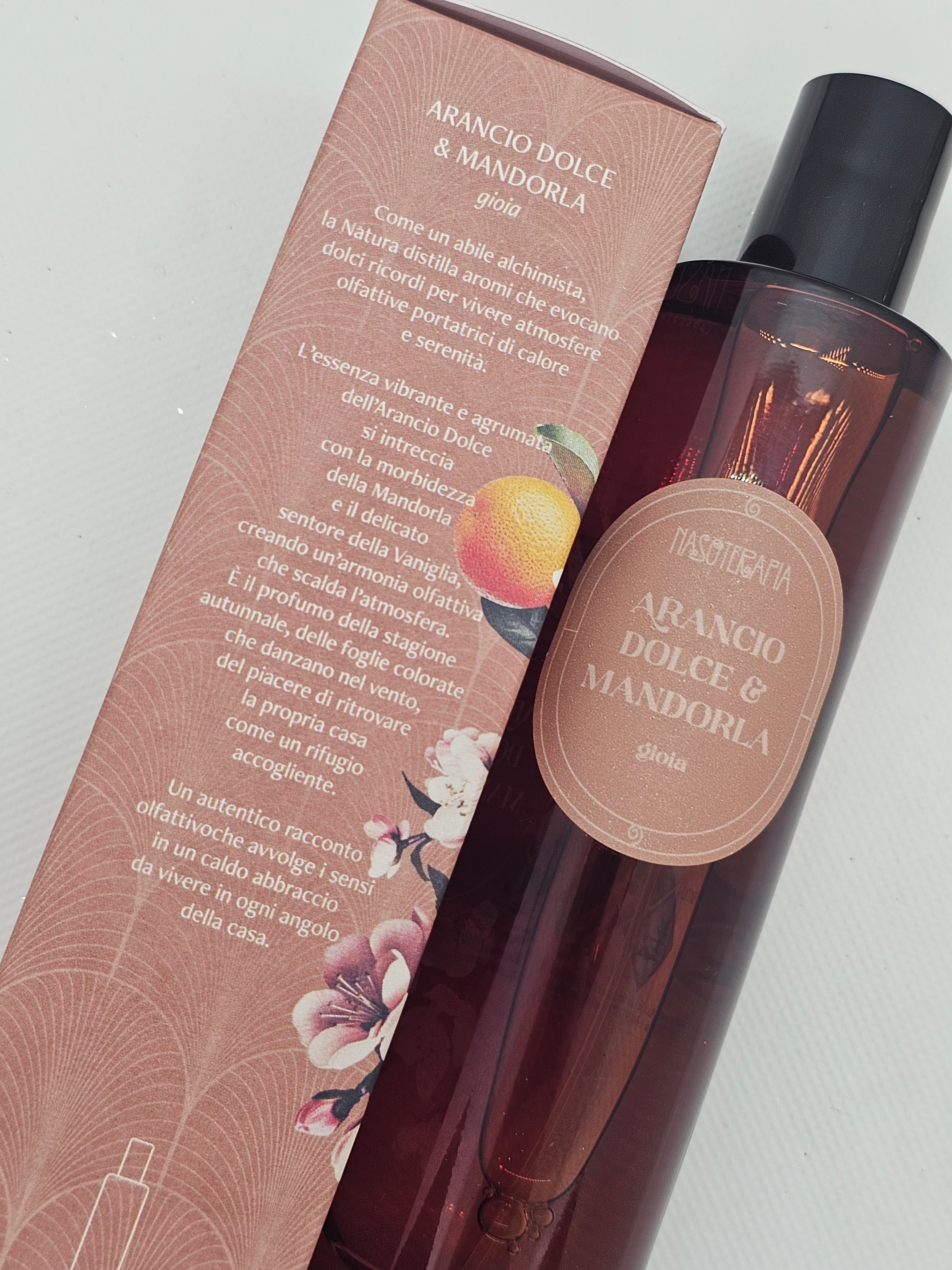 Spray ambiente e tessuti Nasoterapia Arancio Dolce e Mandorla