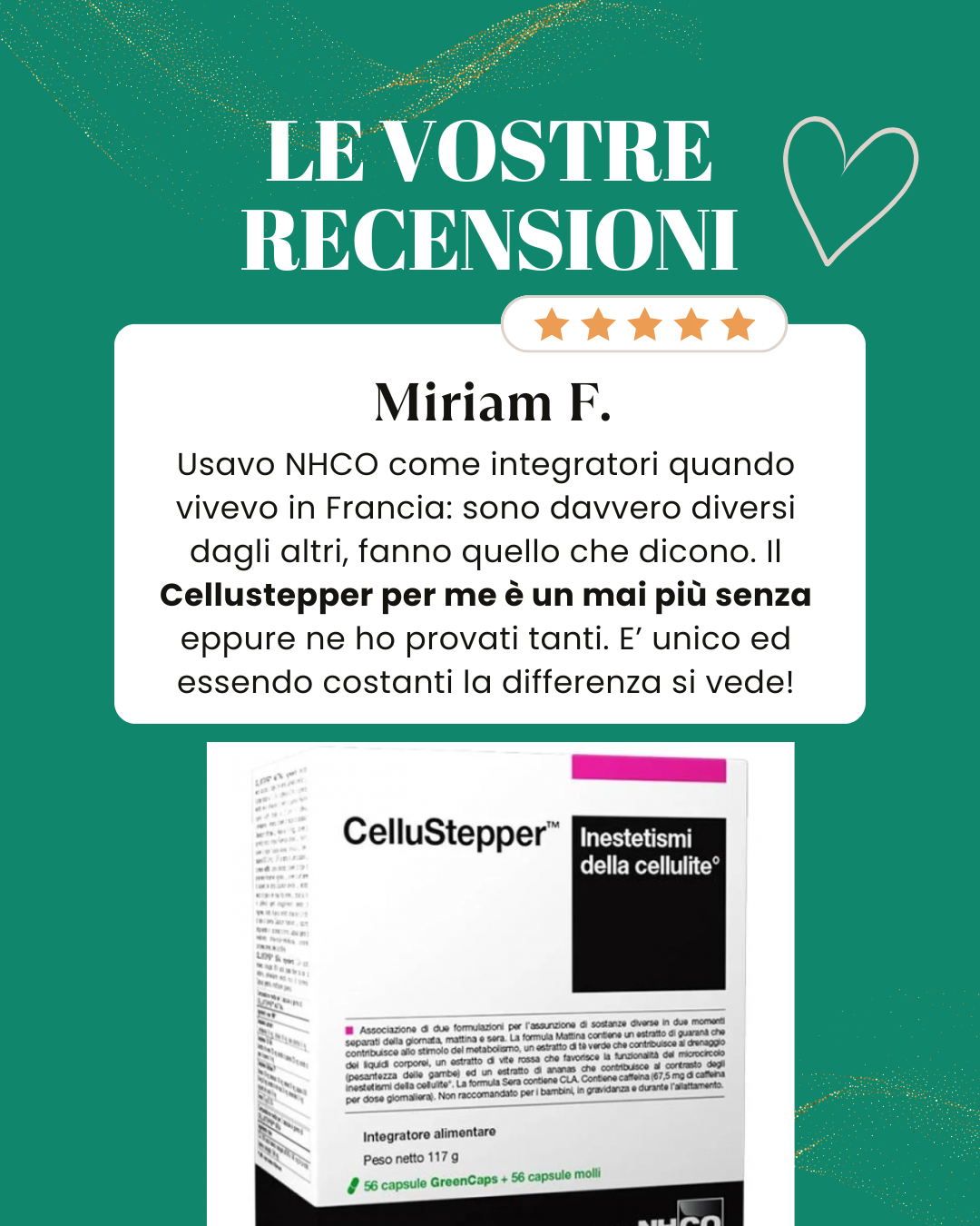 NHCO Cellustepper  – Integratore per contrastare la cellulite