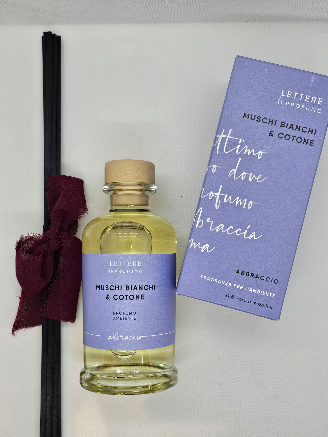 Profumatore ambiente Muschi Bianchi e Cotone - Lettere di Profumo