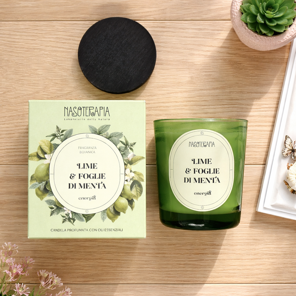 Lime e Foglie di menta Candela profumata - Nasoterapia