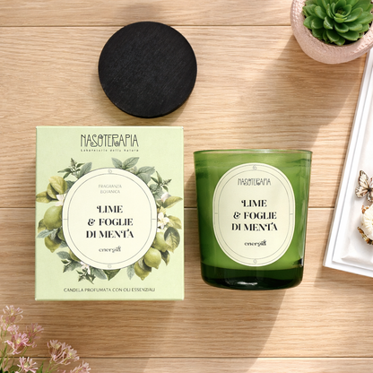 Lime e Foglie di menta Candela profumata - Nasoterapia