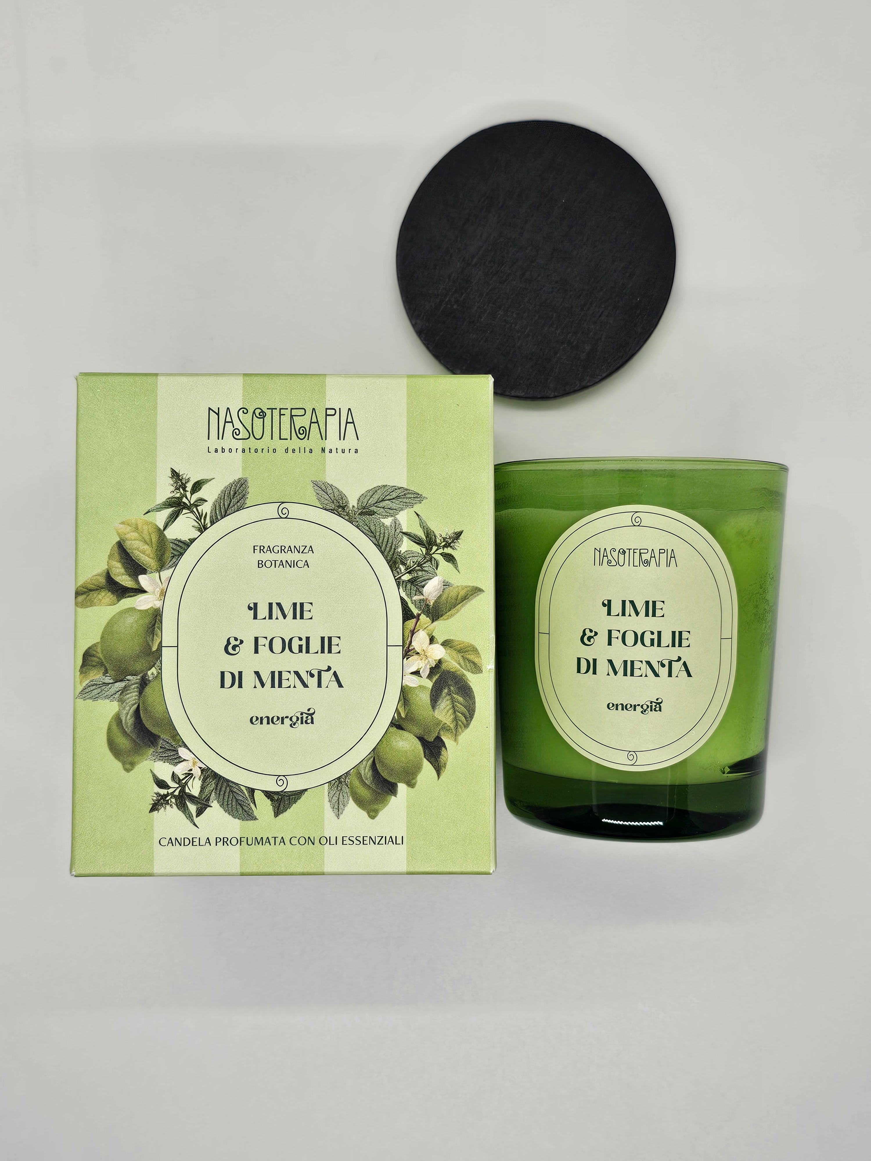 Lime e Foglie di menta Candela profumata - Nasoterapia