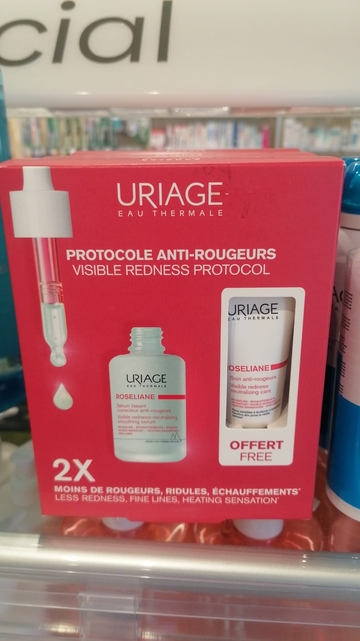 Uriage Roséliane Siero Correttore Anti-Rossori + crema