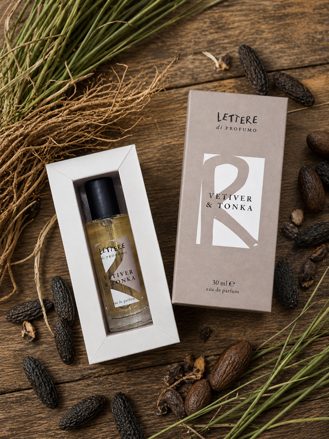 Eau de Parfum Vetiver e Tonka Lettere di Profumo