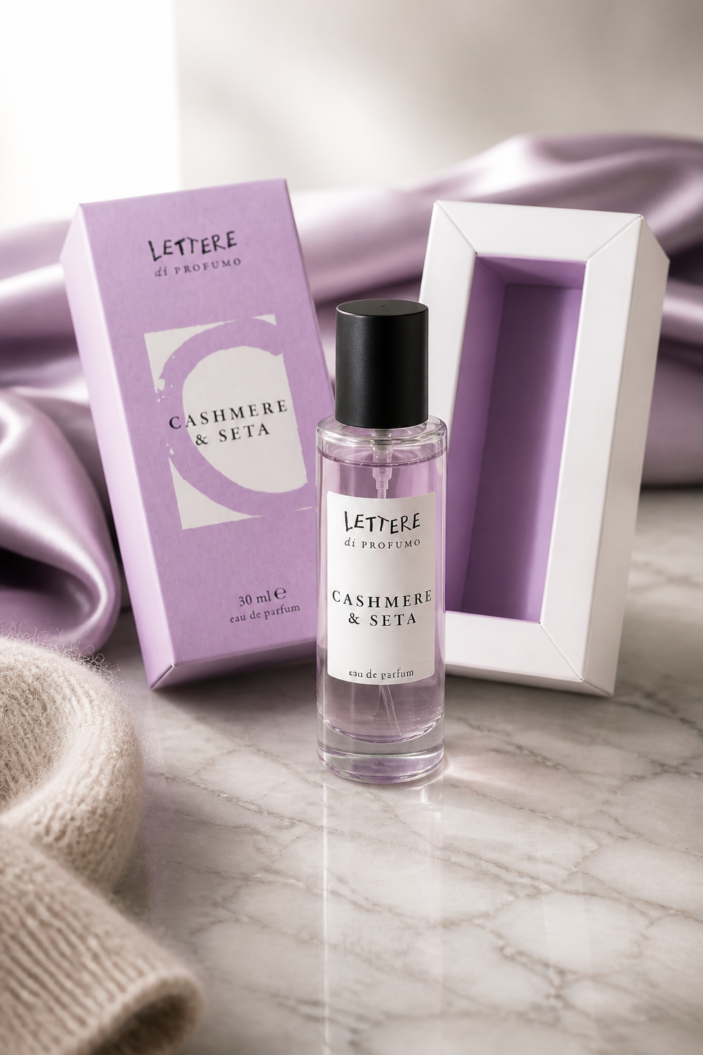 Eau de Parfum Cashmere e Seta Lettere di Profumo